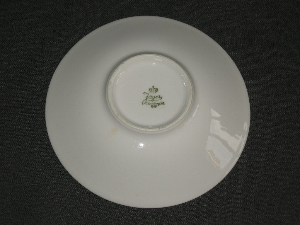 Jäger Blau Saks schotel koffiekop diep O14 cm.