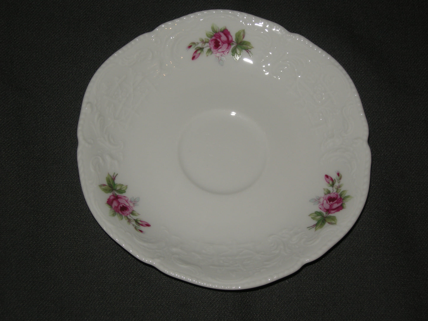 Rosenthal Sanssouci spierwit rose pioenroos schotel O13,5 cm.