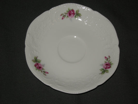 Rosenthal Sanssouci spierwit rose pioenroos schotel O13,5 cm.