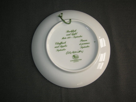Hütschenreuther van de maand bordje O16 cm. serie 1 September