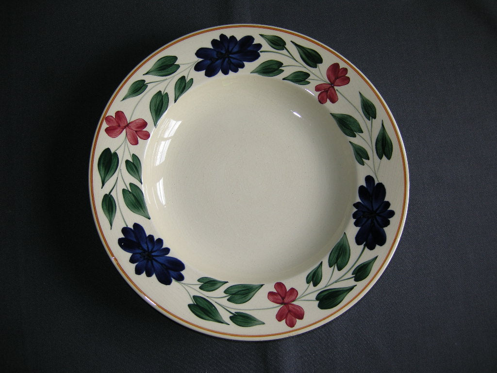 Societe Ceramique Boerenbont 418 soepborden O25,5 cm. donkere ondergrond