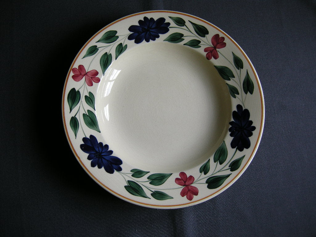 Societe Ceramique Boerenbont 418 soepborden O25,5 cm. donkere ondergrond