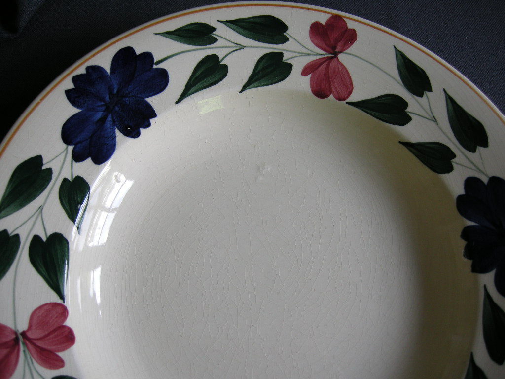 Societe Ceramique Boerenbont 418 soepborden O25,5 cm. donkere ondergrond