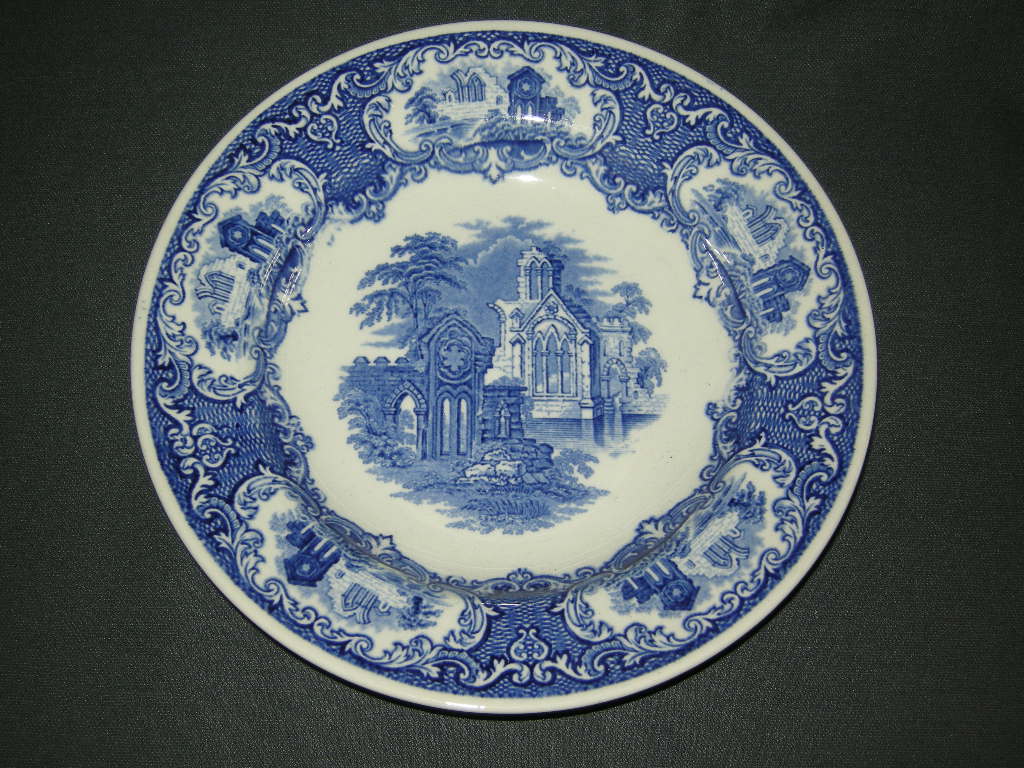 Petrus Regout Abbey blauw soepbord