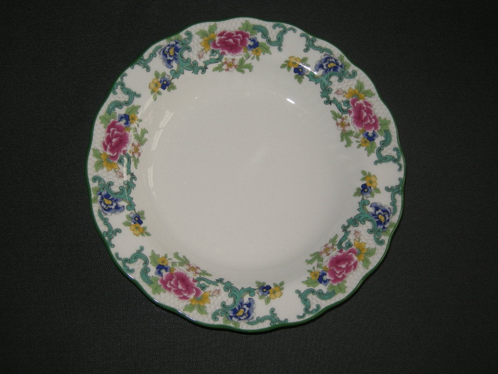 Royal Doulton Floradora green soepborden