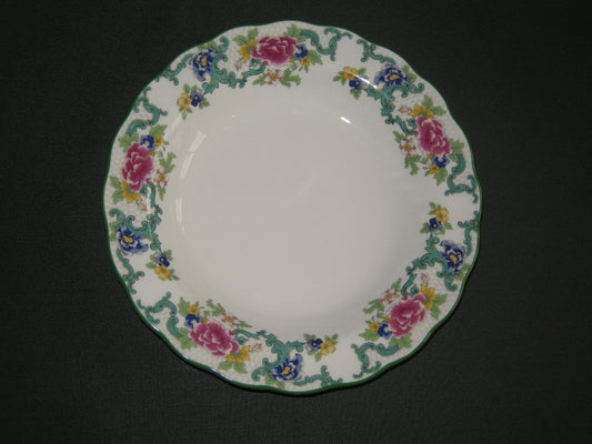 Royal Doulton Floradora green soepborden