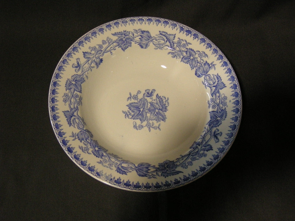 Societe Ceramique Geranium blauw soepborden