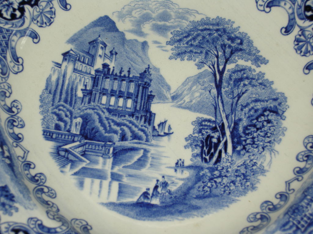 Royal Sphinx Old England blauw soepbord