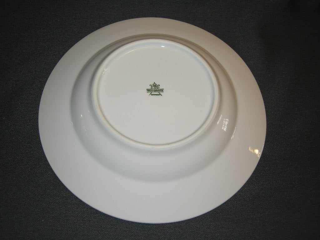 Tirschenreuth wit met goud / donkerblauw / bloemdecor soepborden