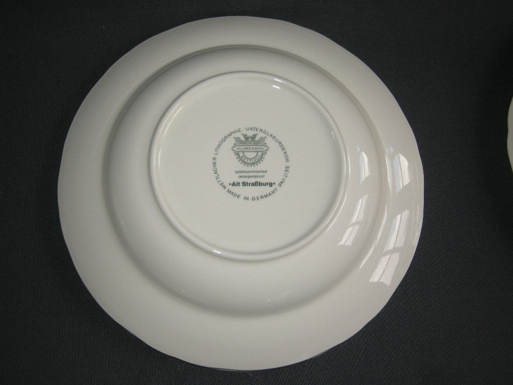 Villeroy & Boch Alt Strassburg nieuw stempel soepbord roos
