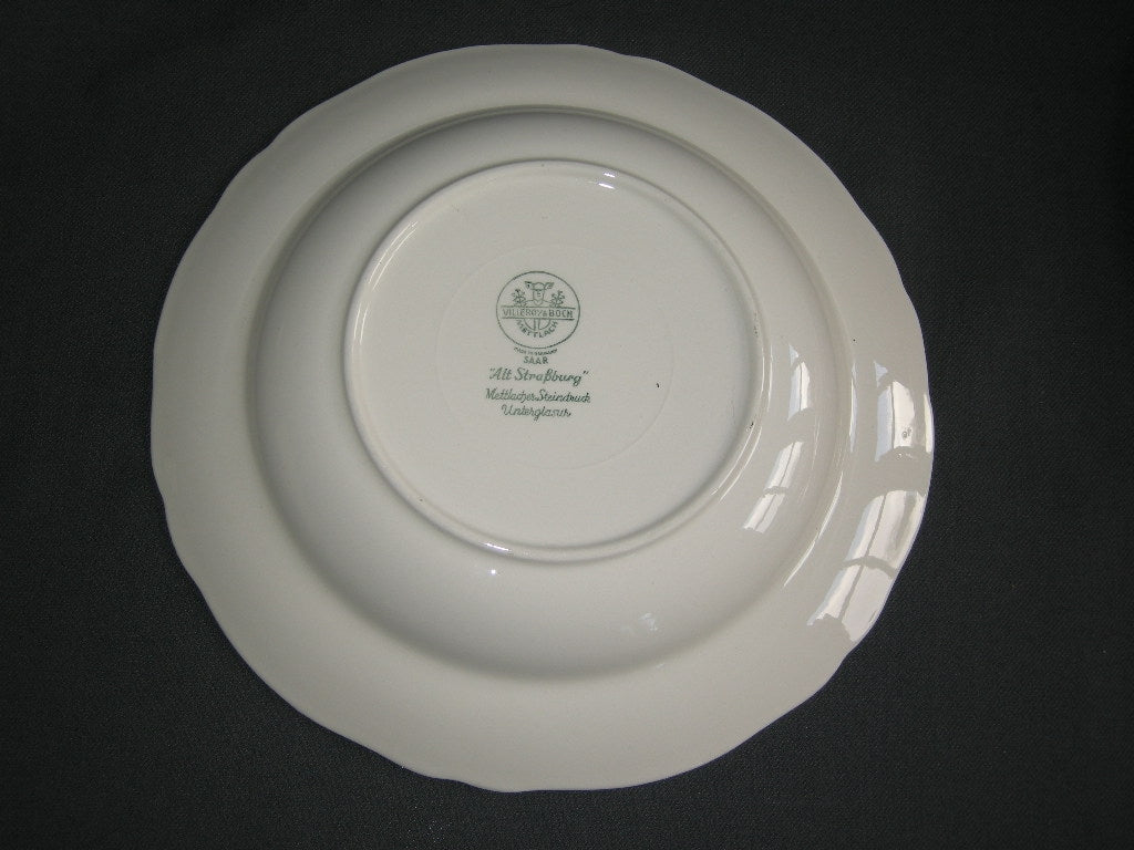 Villeroy & Boch Alt Strassburg nieuw stempel soepbord roos