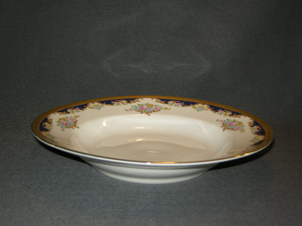Tirschenreuth wit met goud / donkerblauw / bloemdecor soepborden