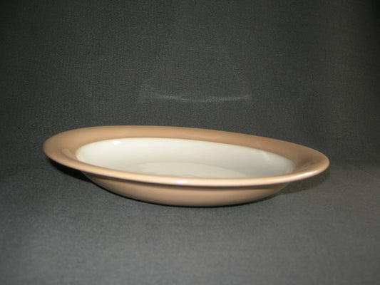 Huizen pastel zalmrose soepborden