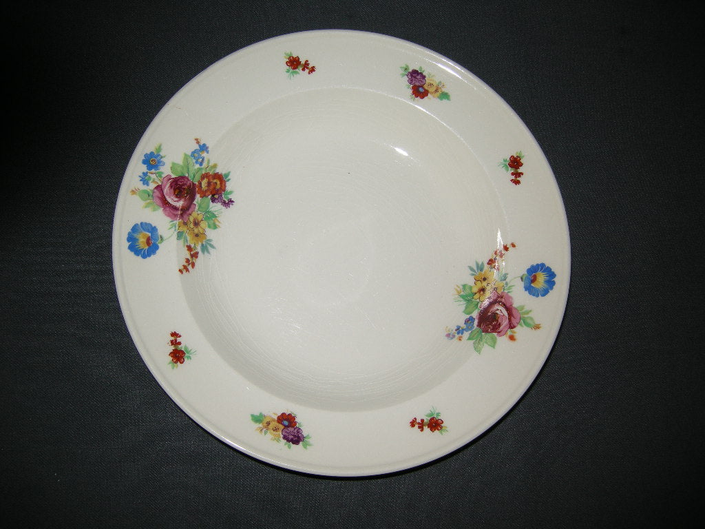 Petrus Regout Boudewijn 3262 donker soepbord met craquelé