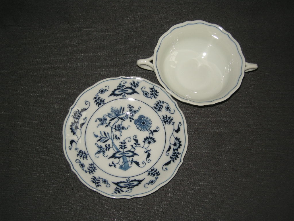 Blue Danube soepkop & schotel