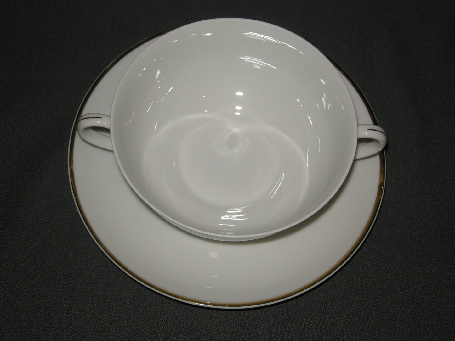 Arzberg spierwit - goud soepkop & schotel
