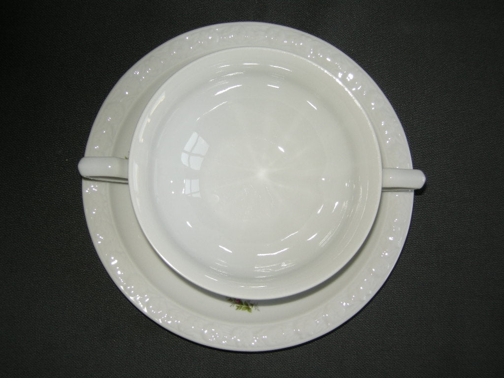 Rosenthal Maria Moosrose soepkop & schotel