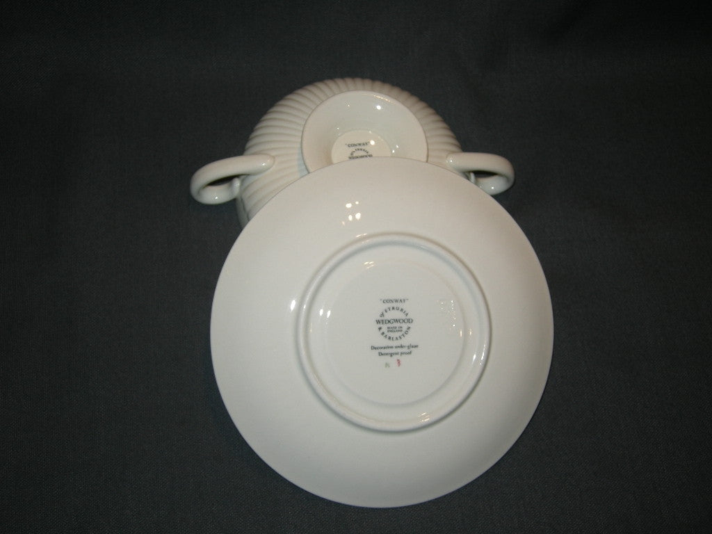 Wedgwood Conway soepkop & schotel met beschadiging