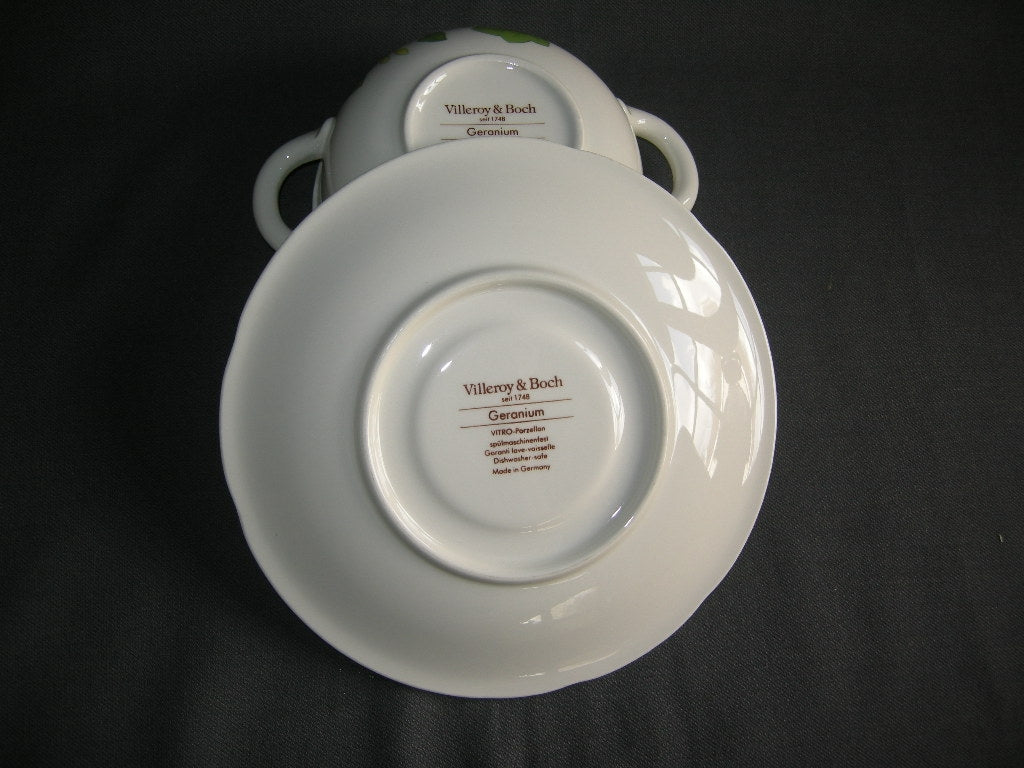 Villeroy & Boch Geranium soepkop & schotel