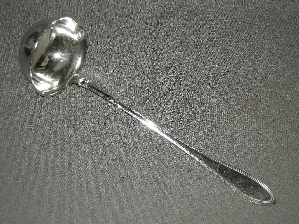 Wellner verzilverd soeplepel