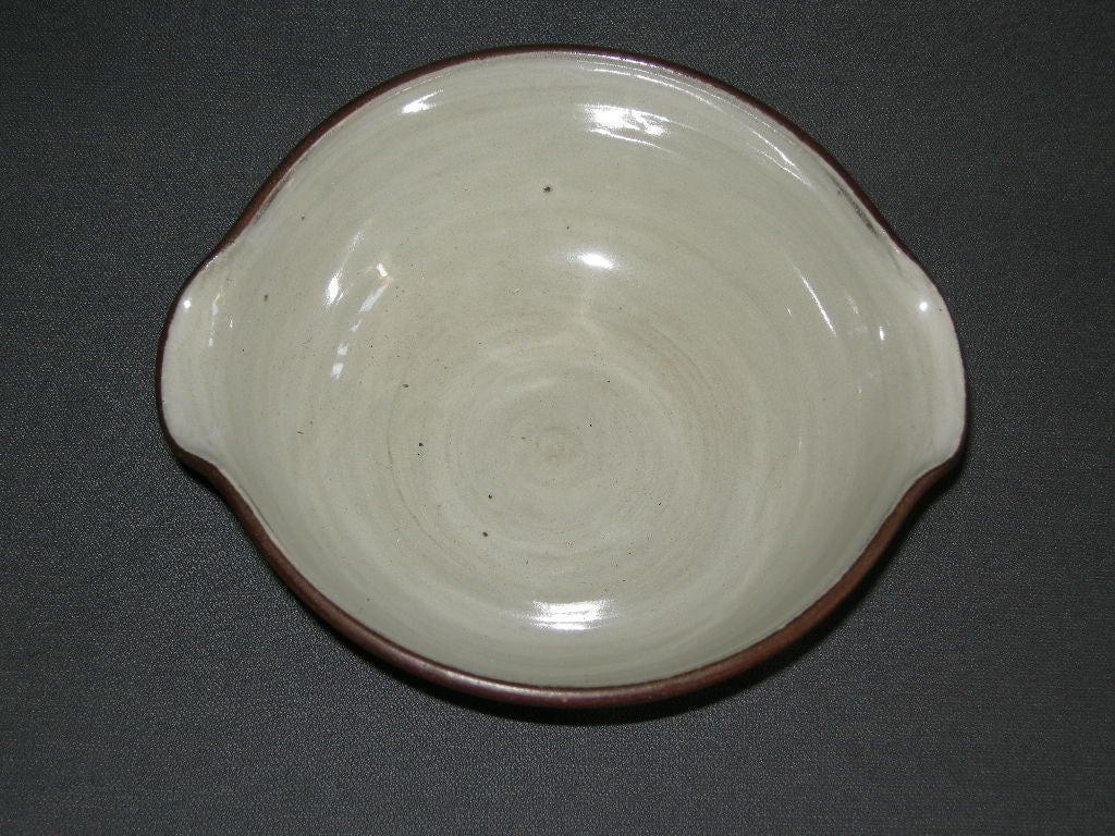 Zaalberg middelbruin / creme schaaltje