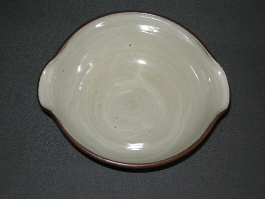 Zaalberg middelbruin / creme schaaltje