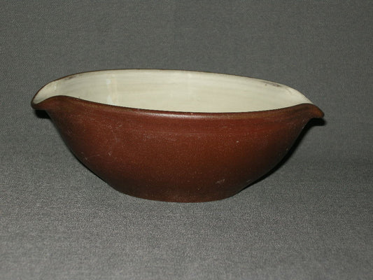 Zaalberg middelbruin / creme schaaltje