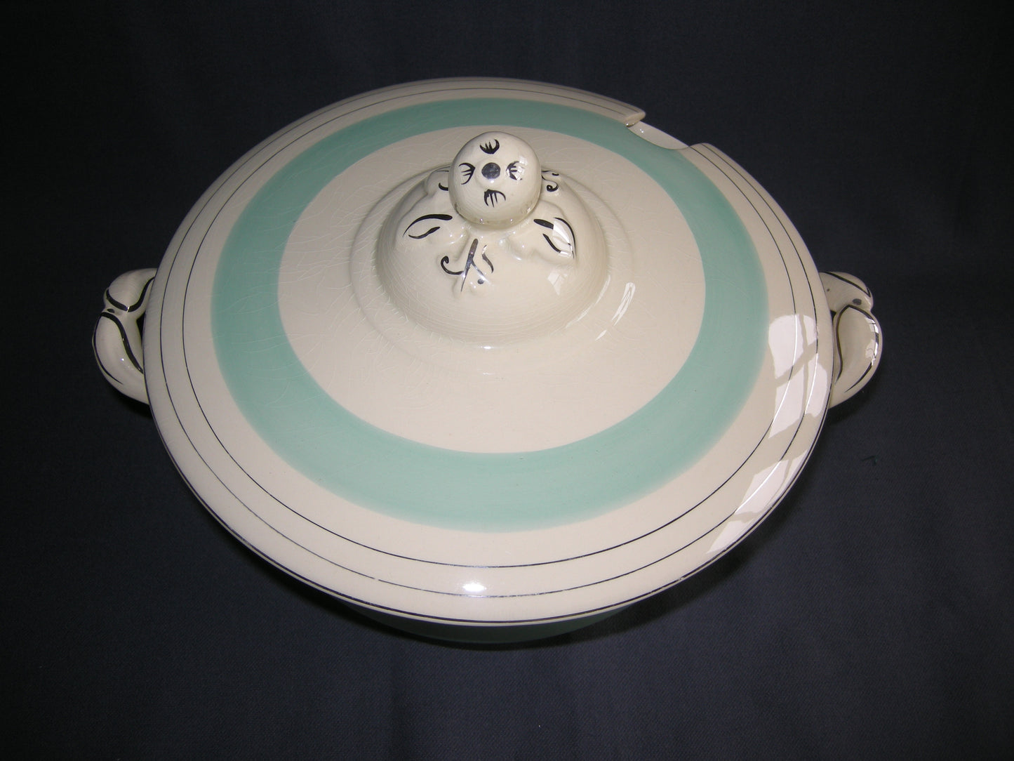 Johnson Bro's Victorian 765224 roomwit pastelgroen zilver soepterrine