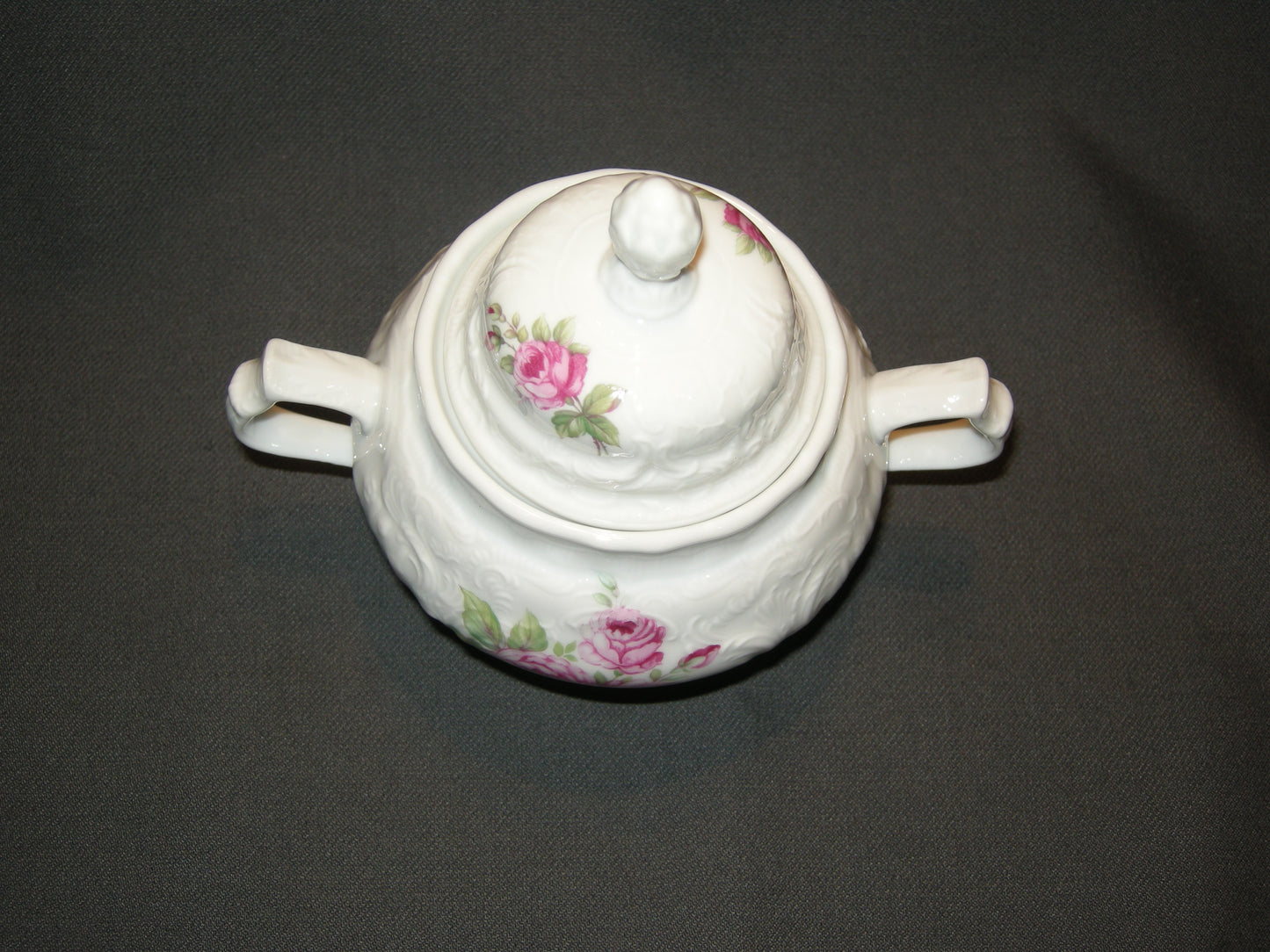 Rosenthal Sanssouci spierwit rose pioenroos suikerpot