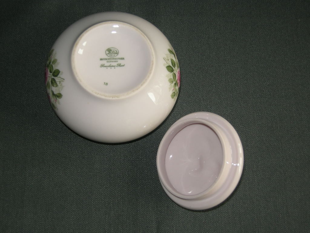 Hütschenreuther Porcelaine Rose decor kleine rozen suikerpot