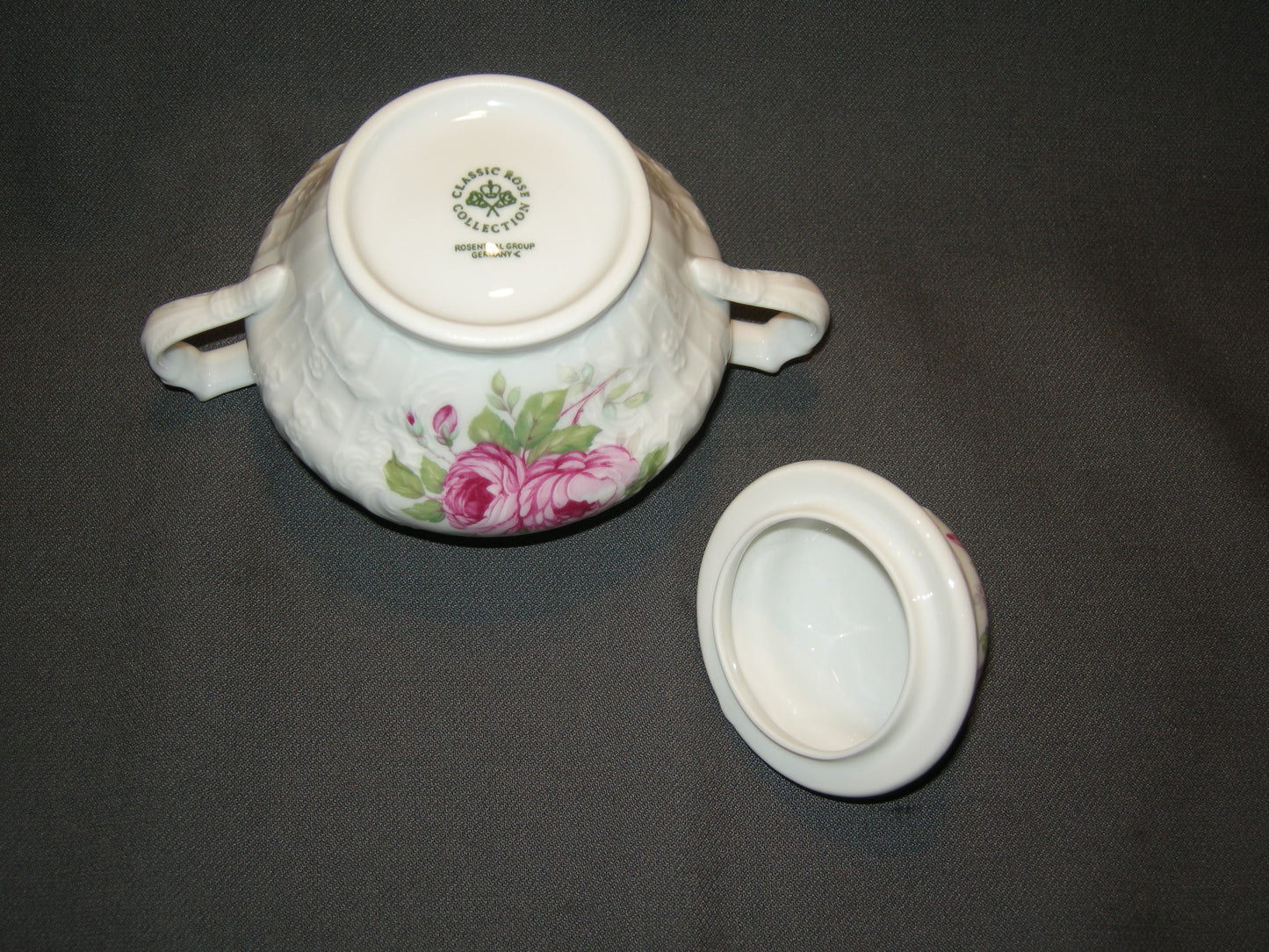 Rosenthal Sanssouci spierwit rose pioenroos suikerpot