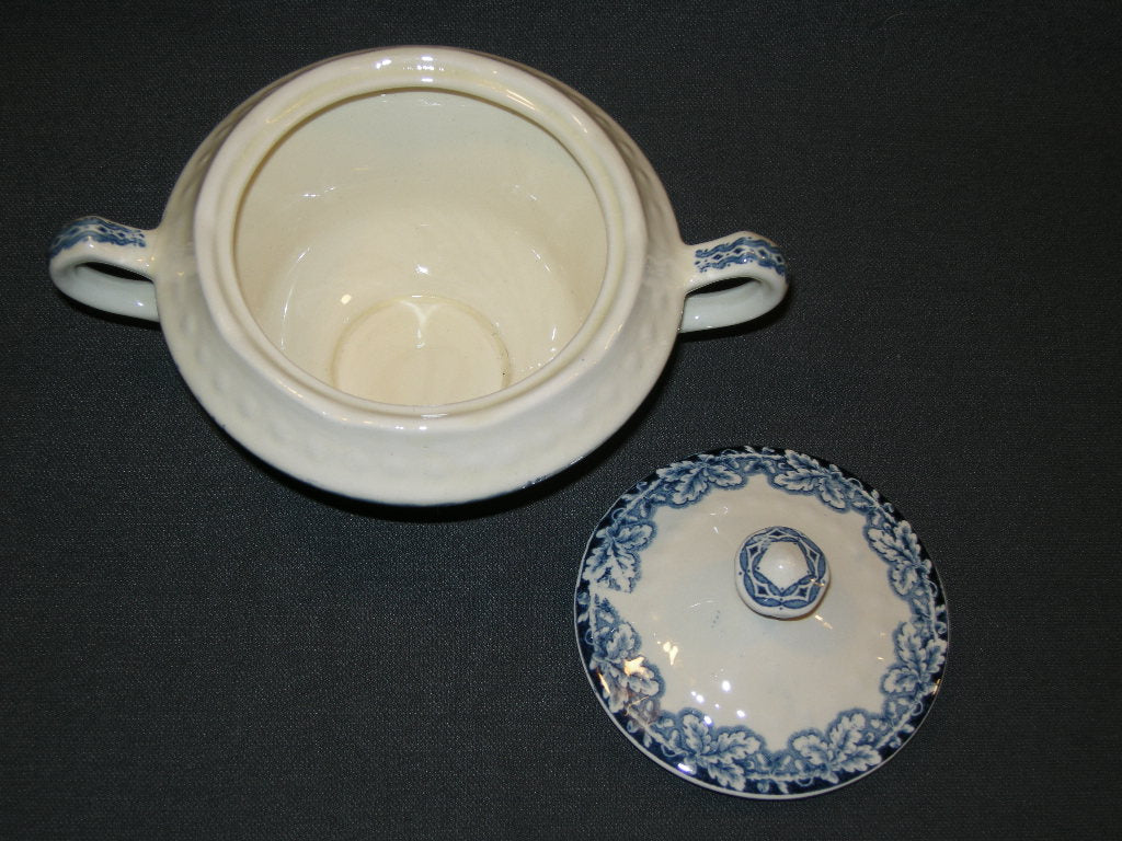 Societé Ceramique Boerenhoeve blauw suikerpot