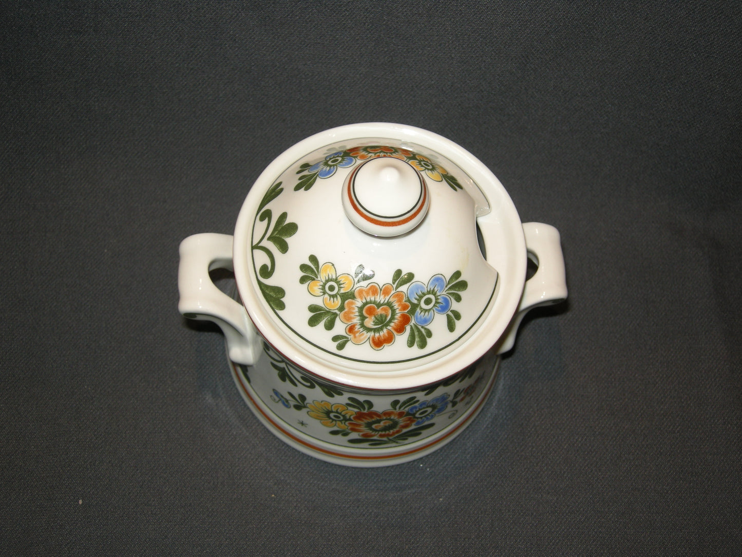 Villeroy & Boch Alt Amsterdam suikerpot met uitsparing in deksel
