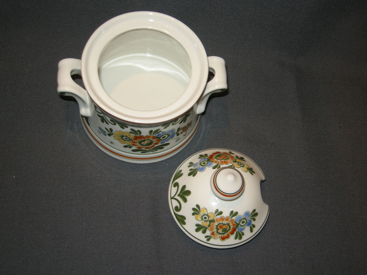 Villeroy & Boch Alt Amsterdam suikerpot met uitsparing in deksel