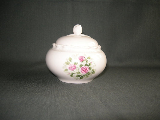 Hütschenreuther Porcelaine Rose decor kleine rozen suikerpot