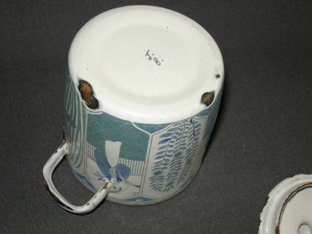 emaille Lang Lijs suikerpot