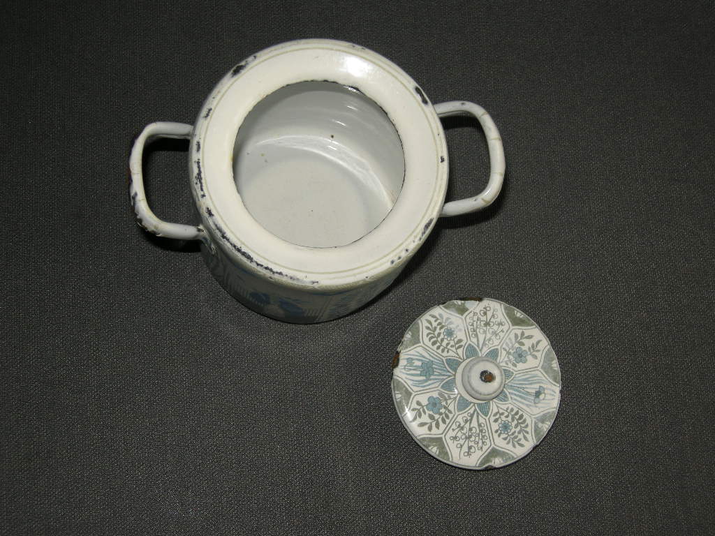 emaille Lang Lijs suikerpot