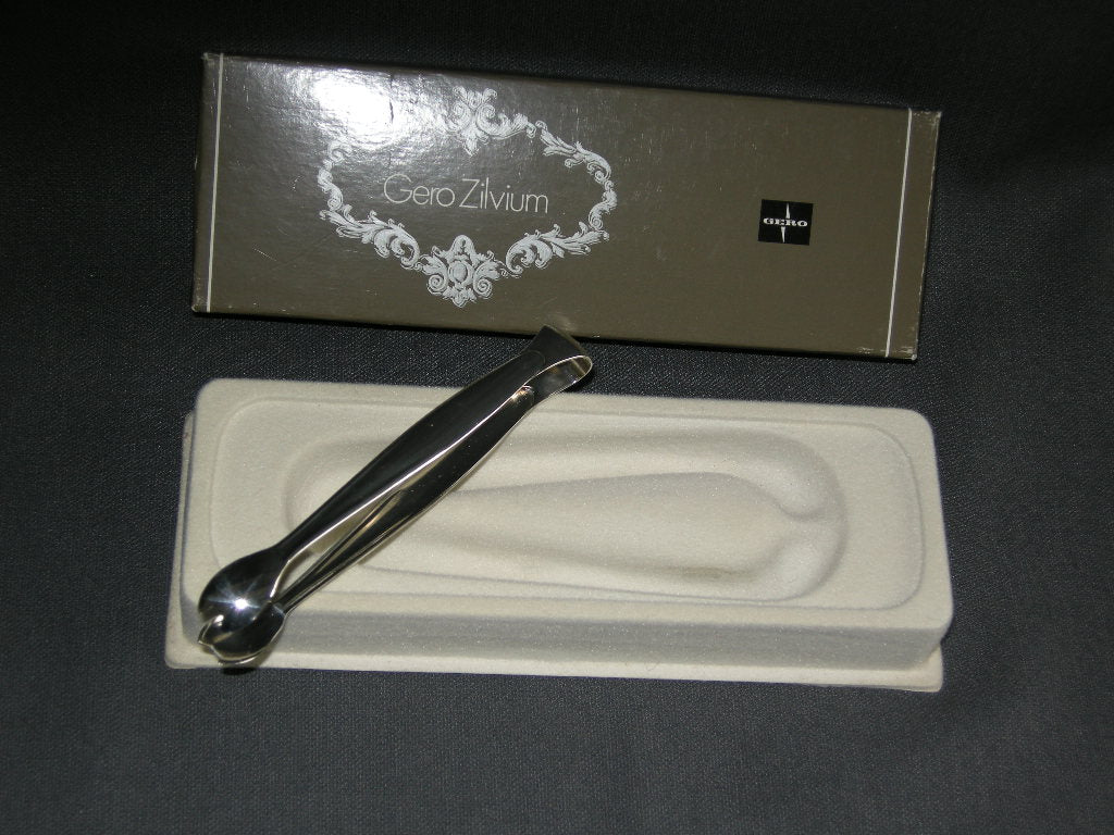 Gero verzilverd model 246 Invitation suikertang in originele doos