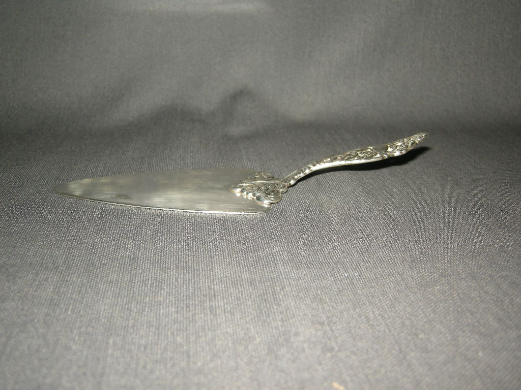 Gero verzilverd model 647 Oud Hollandsch met siervogel taartschep
