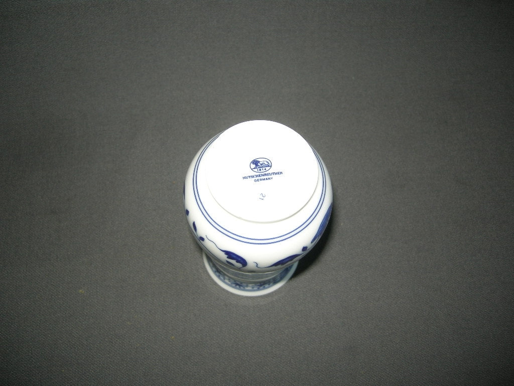 Hütschenreuther Blau Zwiebelmuster tafelvaasje