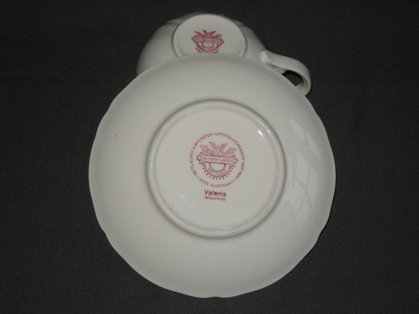 Villeroy & Boch Valeria rood theekop & schotel