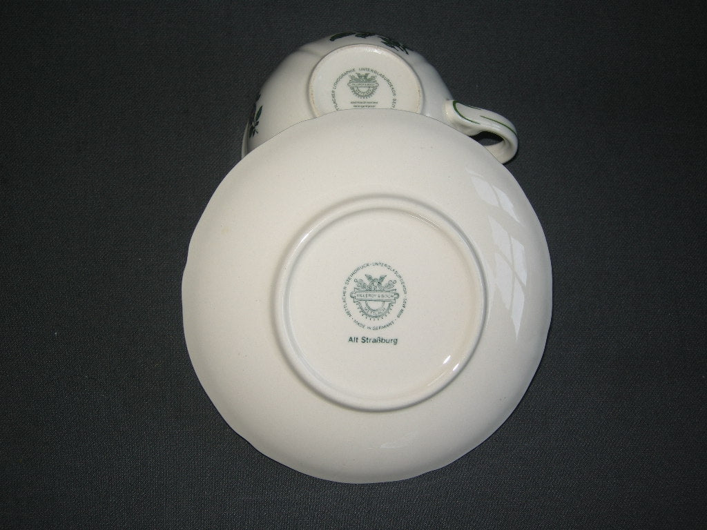 Villeroy & Boch Alt Strassburg nieuw stempel theekop & schotel roos