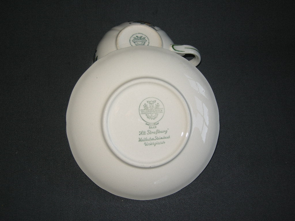 Villeroy & Boch Alt Strassburg nieuw stempel theekop & schotel tulp