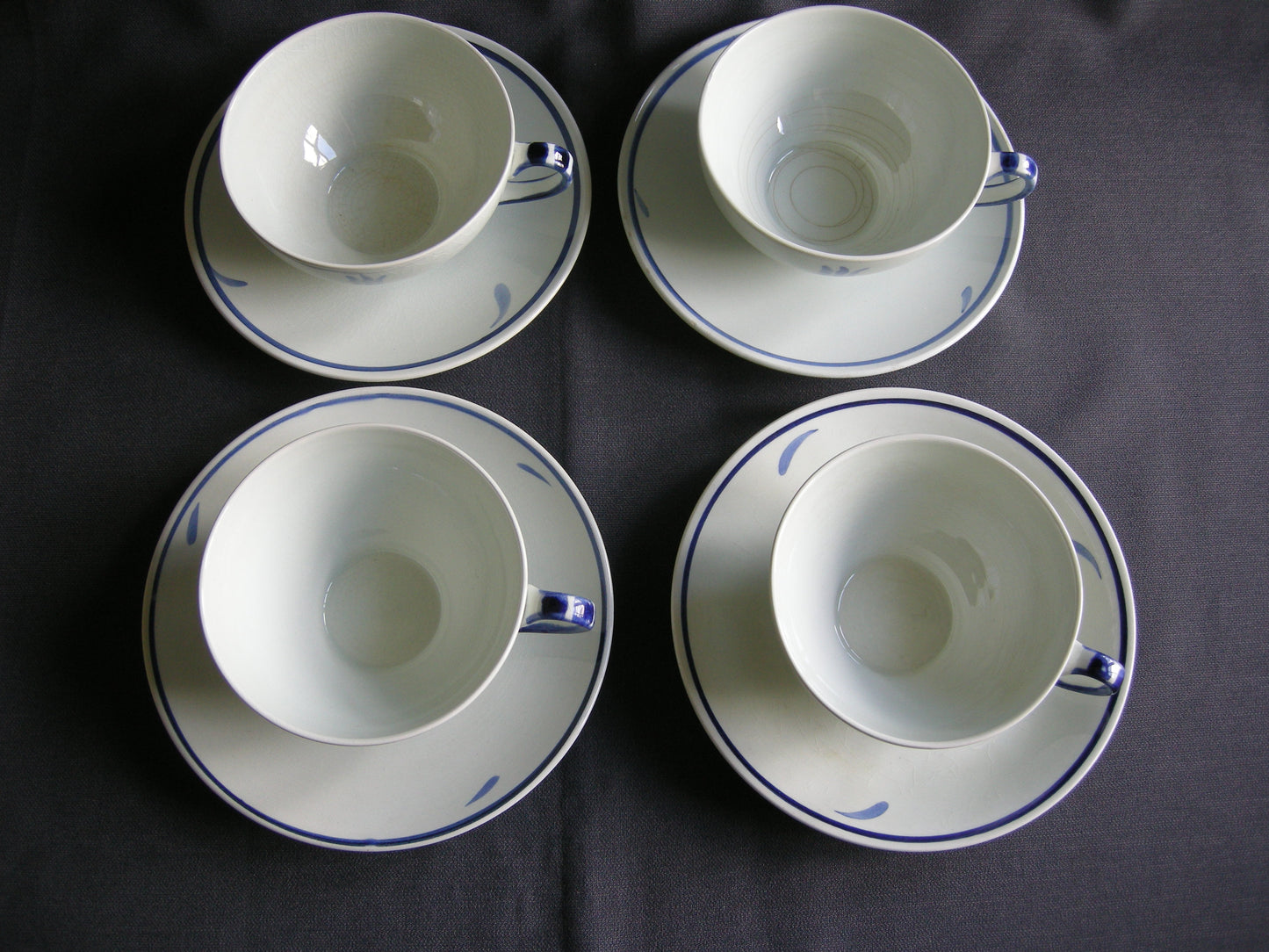 Goedewaagen Olaf blauw theekop & schotel