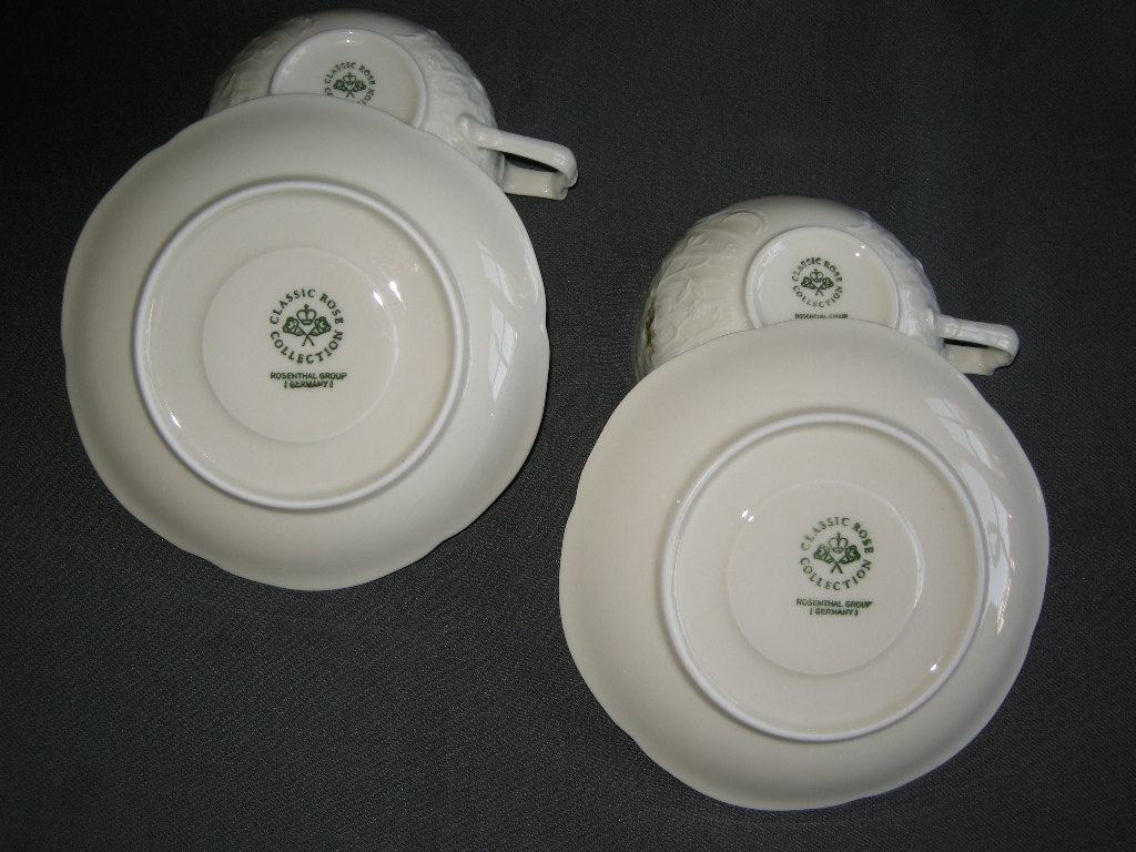 Rosenthal Sanssouci Ramona theekop & schotels goudkleurige randje sleets