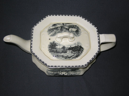 Societe Ceramique Landschap theepot