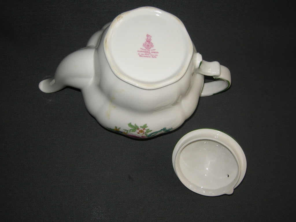 Royal Doulton Floradora green theepot