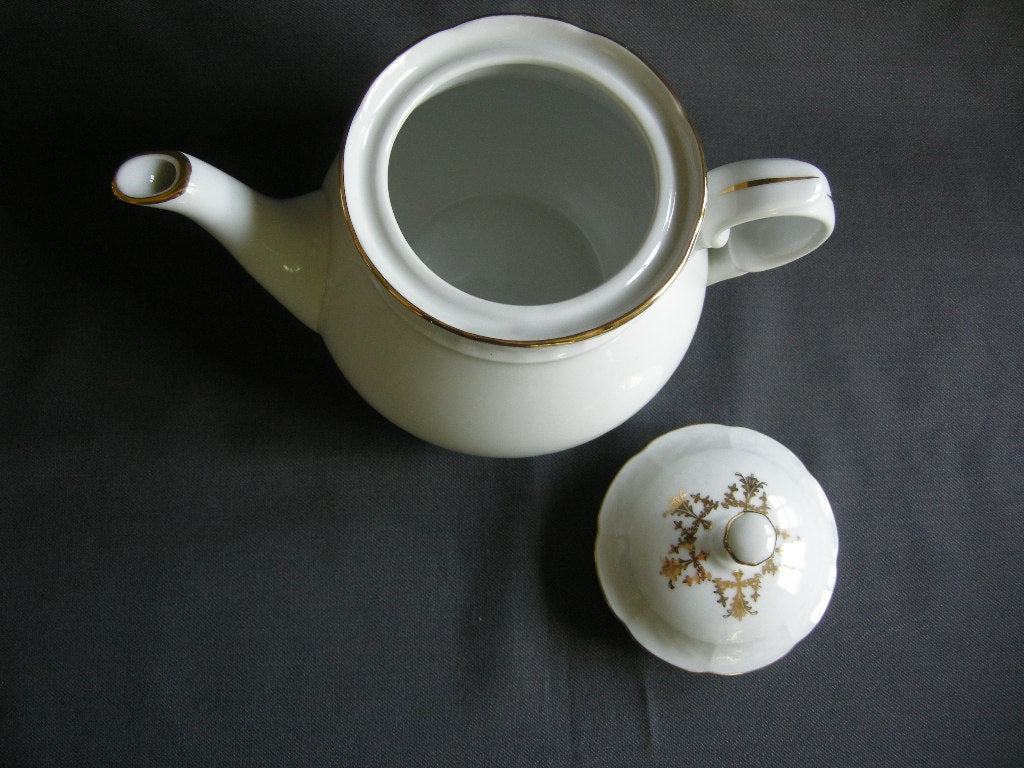 Thun wit met goud theepot