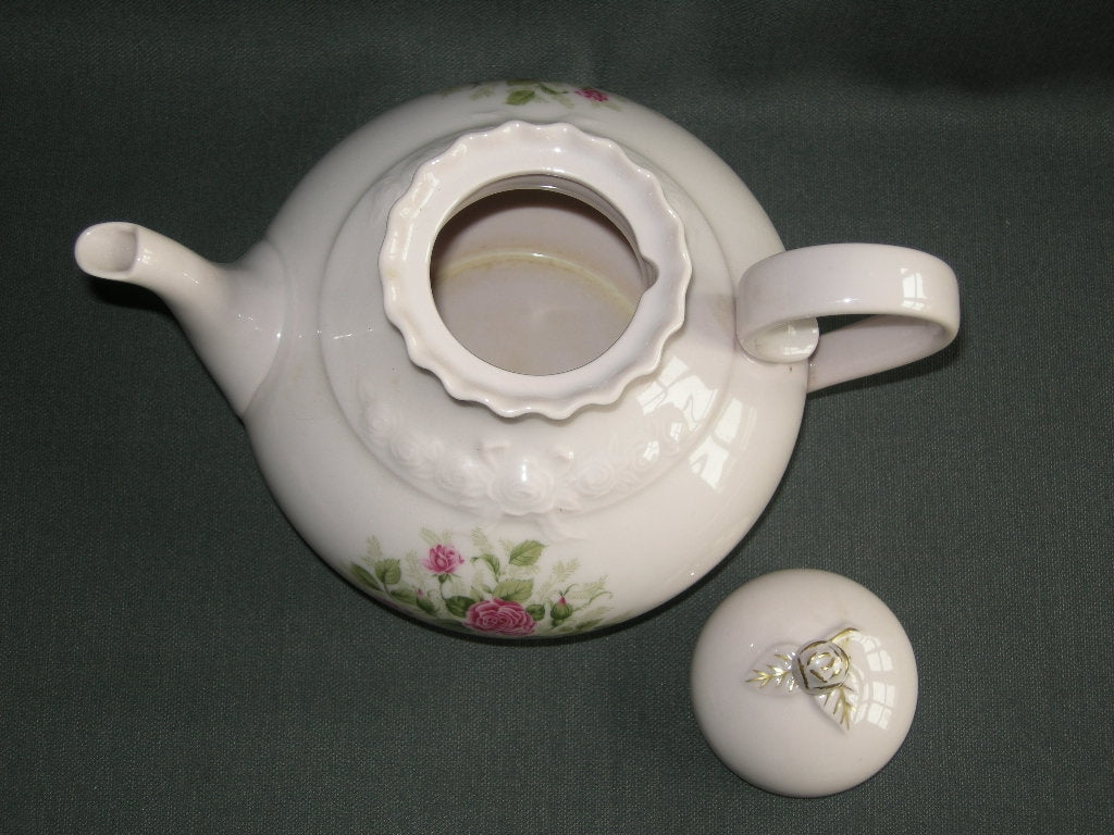 Hütschenreuther Porcelaine Rose decor kleine rozen theepot