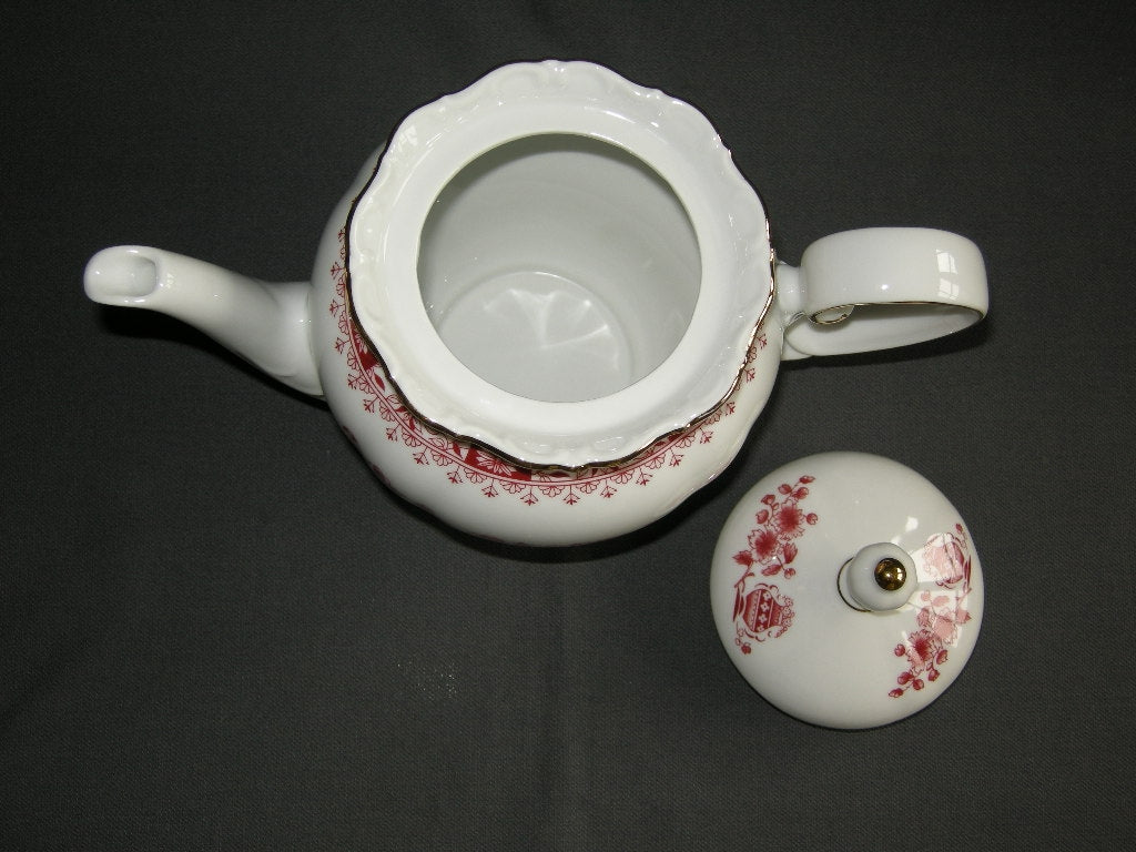Seltmann & Weiden Theresia rood theepot